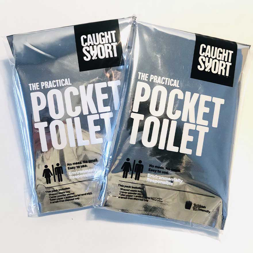 CAUGHT SHORT POCKET TOILET