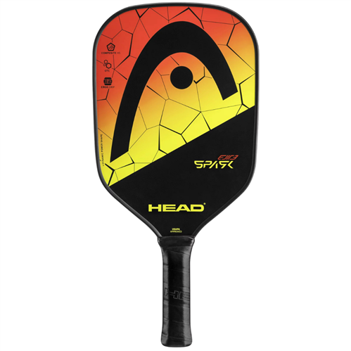 HEAD PICKLEBALL PADDLE SPARK ELITE V4: RED AND YELLOW
