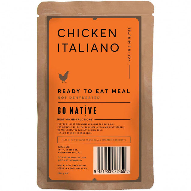 GO NATIVE READY TO EAT MEAL: 250G CHICKEN ITALIANO