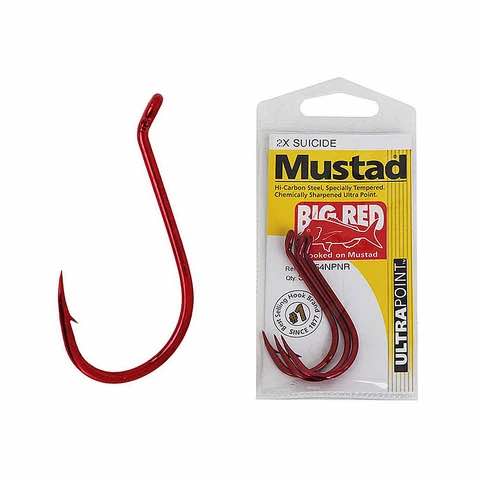Mustad Big Red Suicide Hooks
