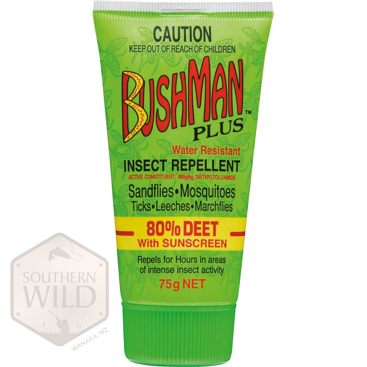 BUSHMAN PLUS GEL W/SUNSCREEN 80% DEET