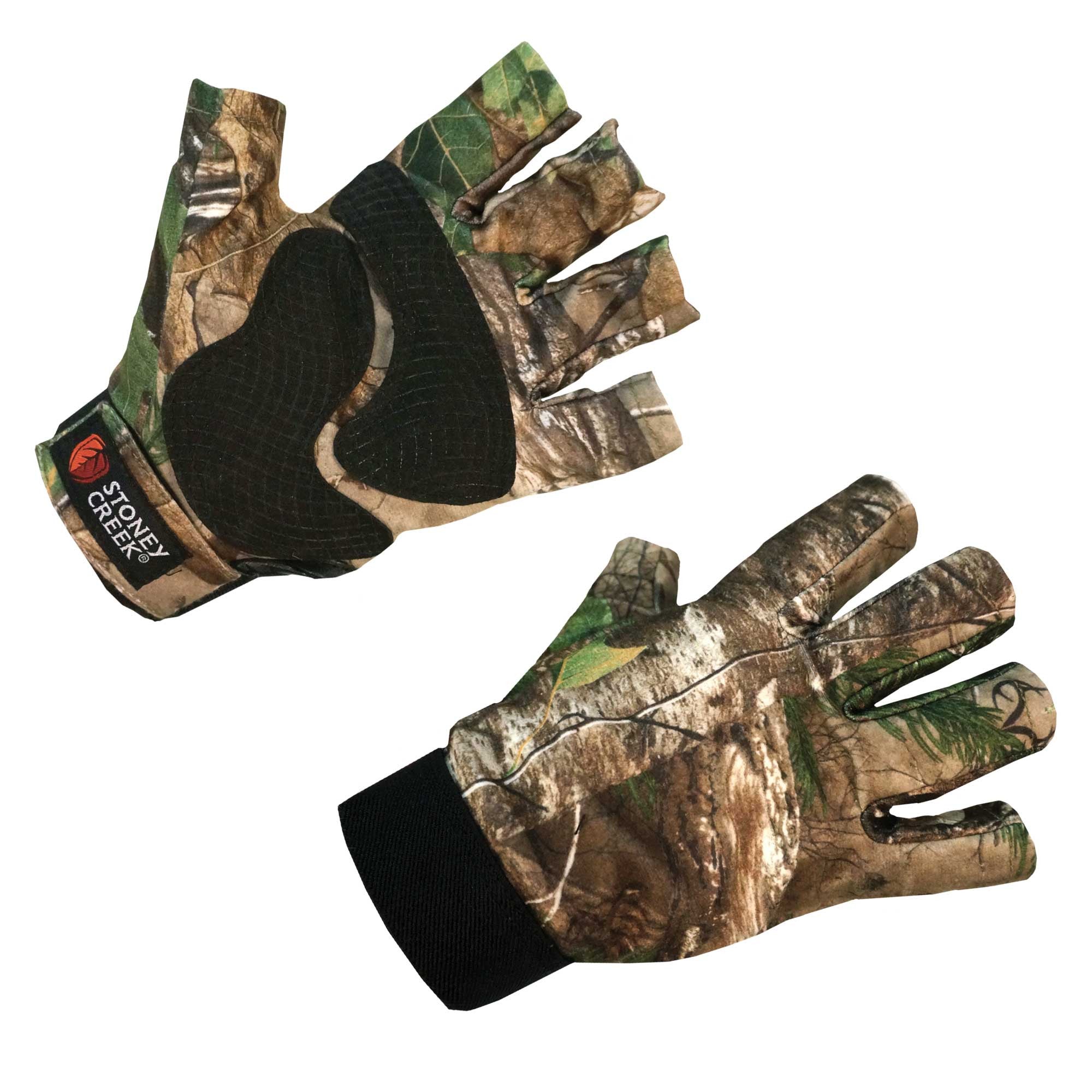 camo fingerless gloves